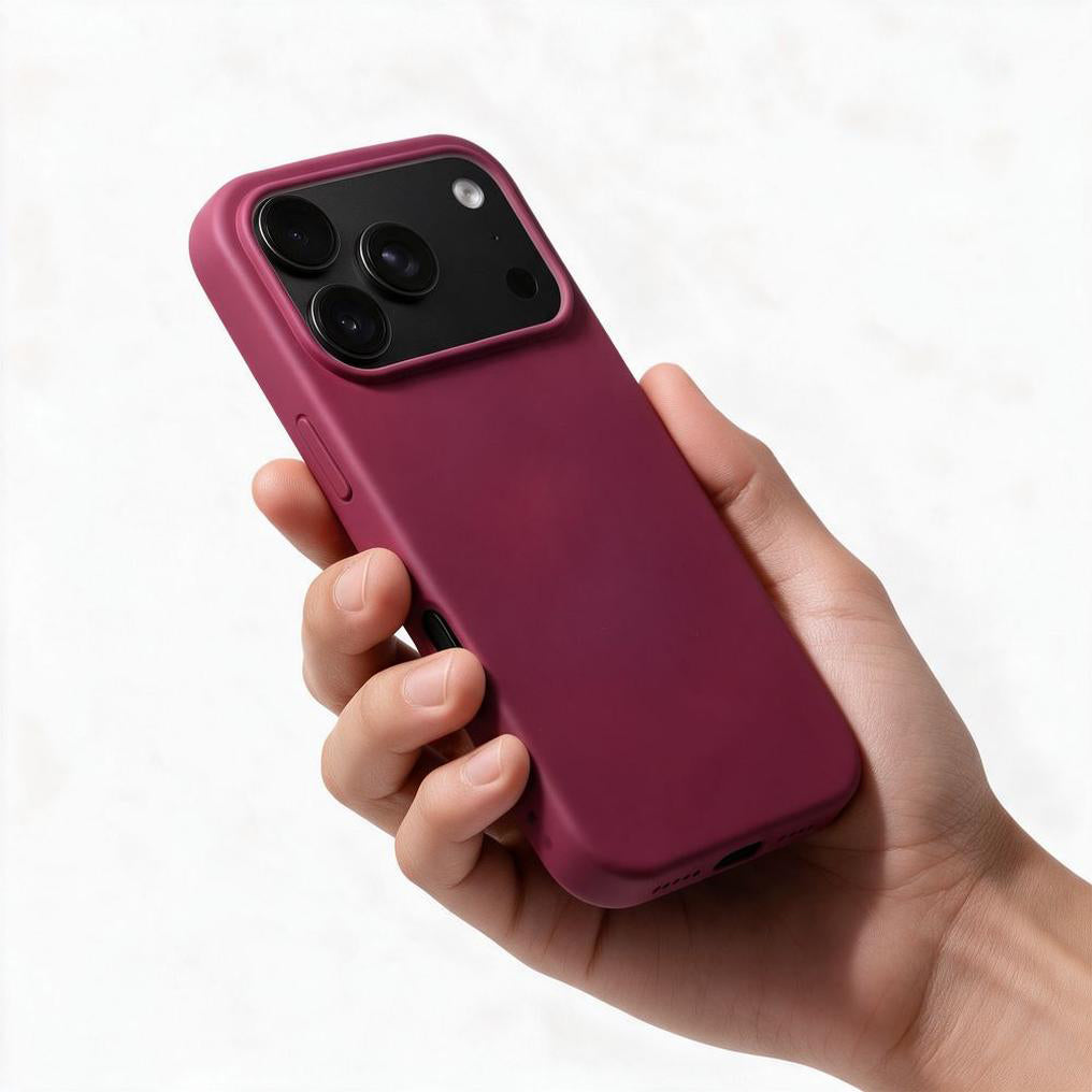 Case for Apple iPhone 18 Pro / iPhone 17 Pro, OEM, Silicone, Burgundy