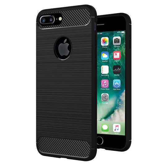 Capa para Apple iPhone 7 Plus, Techsuit, Carbono, Preta