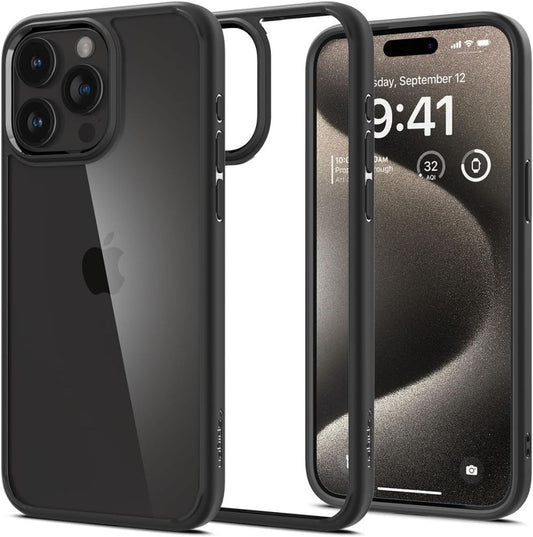 Capa para Apple iPhone 15 Pro Max, Spigen, Ultra Híbrida, Preta ACS06570 