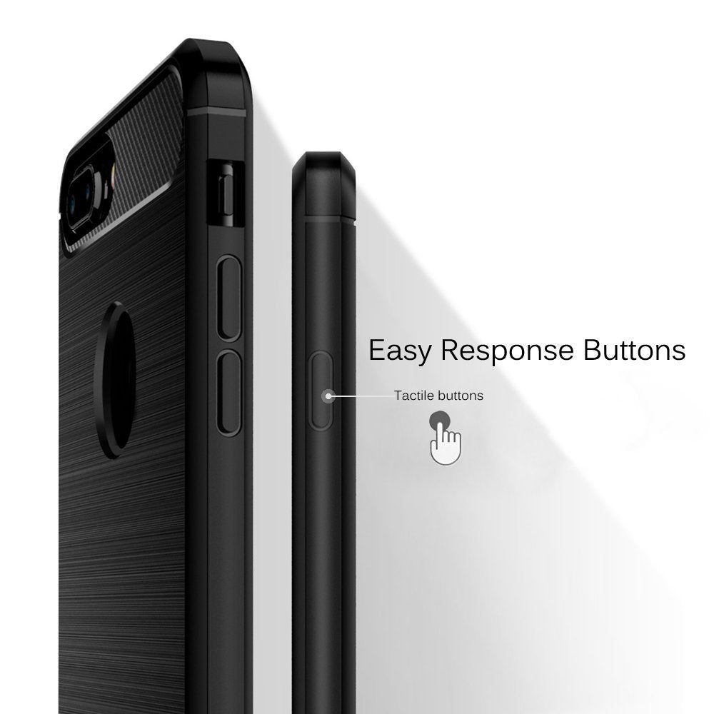 Capa para Apple iPhone 8 Plus, Techsuit, Carbono, Preta