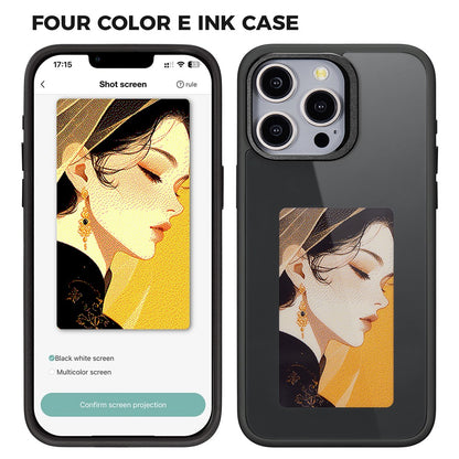 Case for Apple iPhone 14 Pro, OEM, Customized E-Ink Display, Black
