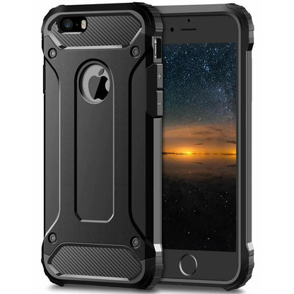 Capa para Apple iPhone SE (2016) / 5 / 5s, Techsuit, Hybrid Armor, Preta