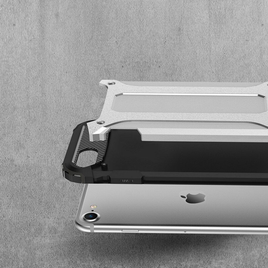 Capa para Apple iPhone SE (2022) / SE (2020) / 8 / 7, Techsuit, Hybrid Armor, Preta
