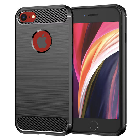 Capa para Apple iPhone SE (2022) / SE (2020), Techsuit, Carbono, Preta
