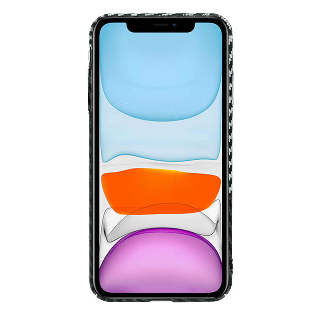 Capa para Apple iPhone XR, Techsuit, Carbonite FiberShell, Preto Cinzento