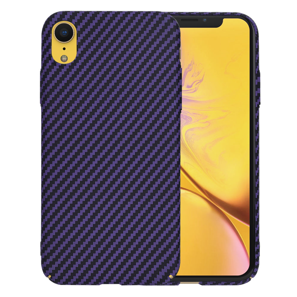 Capa para Apple iPhone XR, Techsuit, Carbonite FiberShell, Roxa