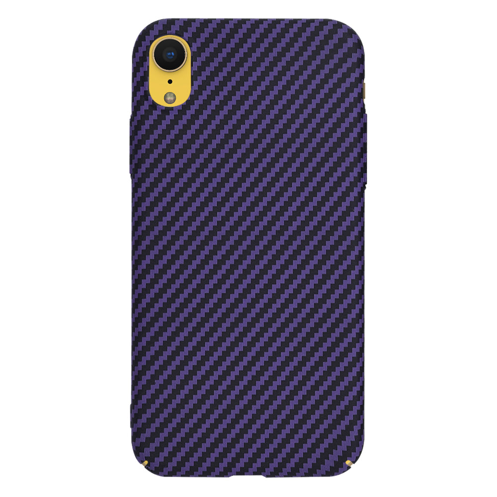 Capa para Apple iPhone XR, Techsuit, Carbonite FiberShell, Roxa