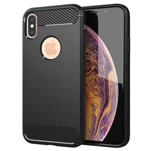Capa para Apple iPhone XS Max, Techsuit, Carbono, Preta