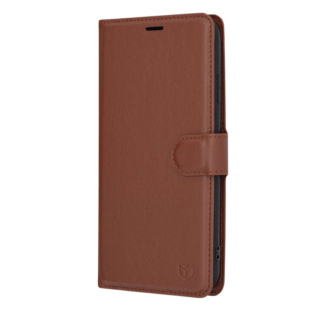 Capa para Apple iPhone XS Max, Techsuit, Leather Folio, Castanha