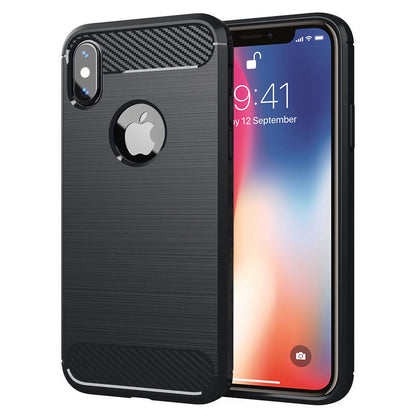 Capa para Apple iPhone XS / X, Techsuit, Carbono, Preta