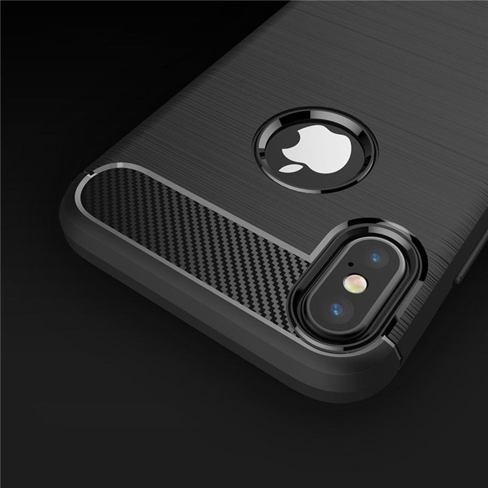 Capa para Apple iPhone XS / X, Techsuit, Carbono, Preta