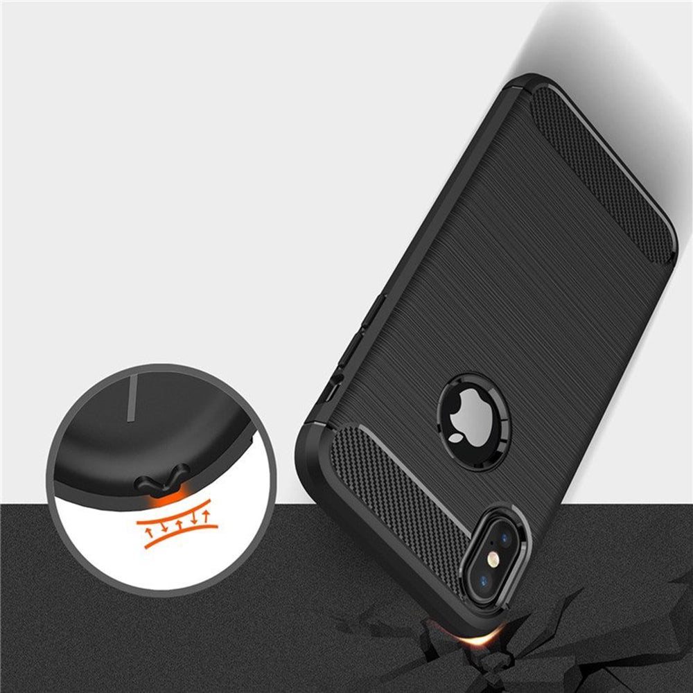 Capa para Apple iPhone XS / X, Techsuit, Carbono, Preta
