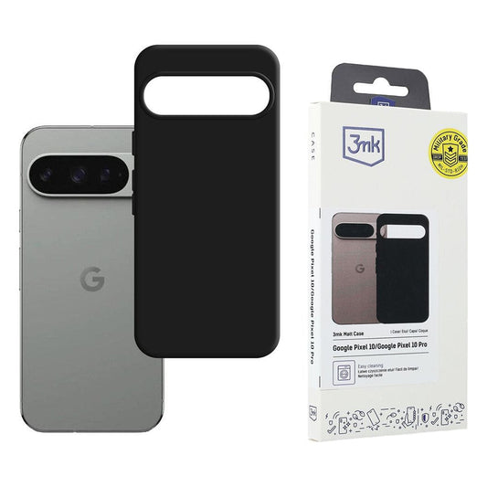 Capa para Google Pixel 10 Pro / 10, 3MK, Preta Mate