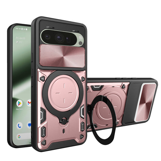 Capa para Google Pixel 10 Pro / 10, Techsuit, CamGuard Pro, Rosa Dourado