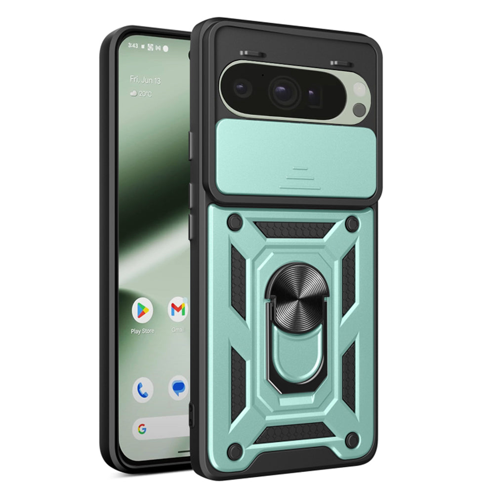 Capa para Google Pixel 10 Pro / 10, Techsuit, CamShield, Verde