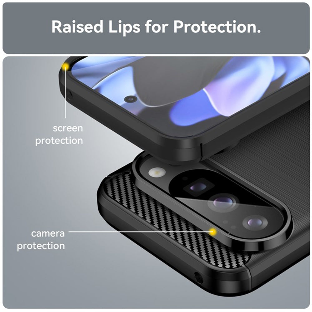 Capa para Google Pixel 10 Pro / 10, Techsuit, Carbono, Preta