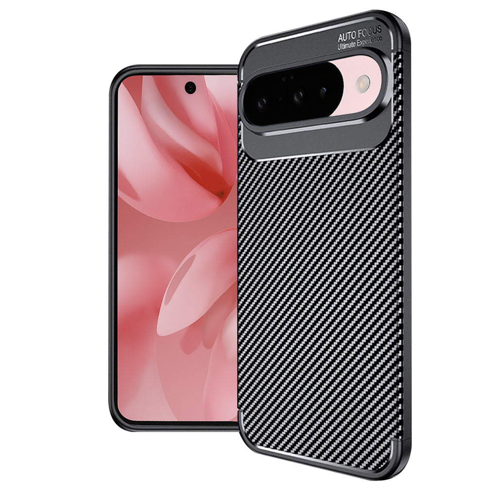 Capa para Google Pixel 10 Pro / 10, Techsuit, Fibra de Carbon, Preta
