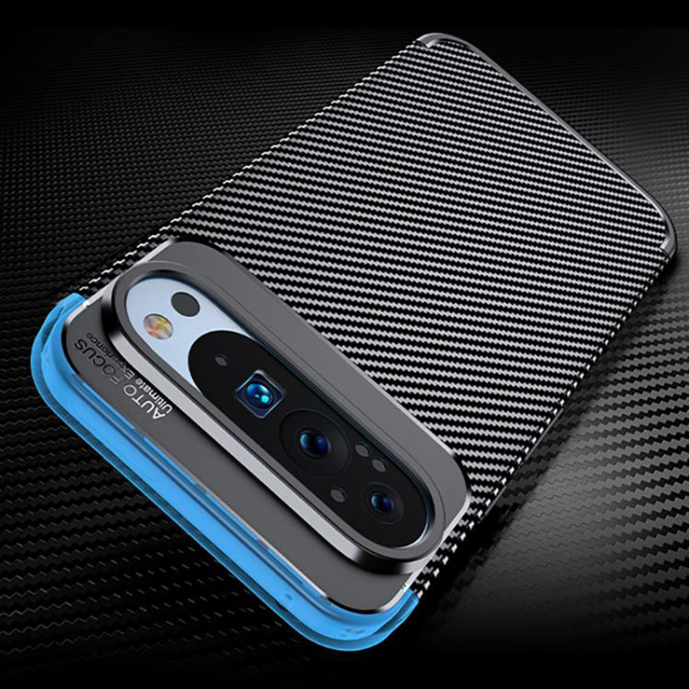 Capa para Google Pixel 10 Pro / 10, Techsuit, Fibra de Carbon, Preta