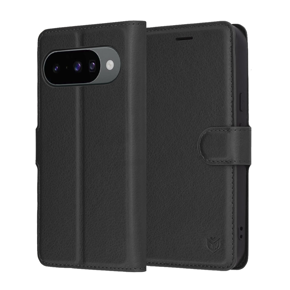 Capa para Google Pixel 10 Pro / 10, Techsuit, Leather Folio, Preta