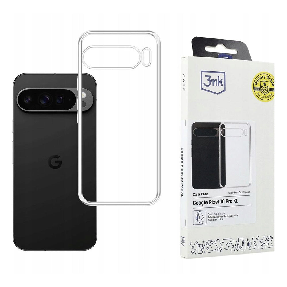 Capa para Google Pixel 10 Pro XL, 3MK, Clear, Transparente