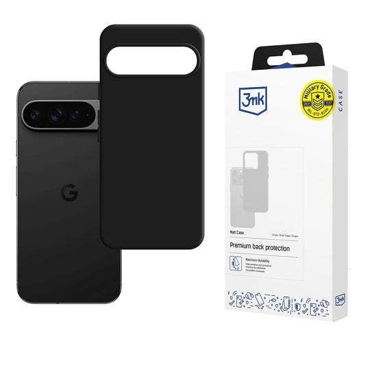 Capa para Google Pixel 10 Pro XL, 3MK, Preta Mate