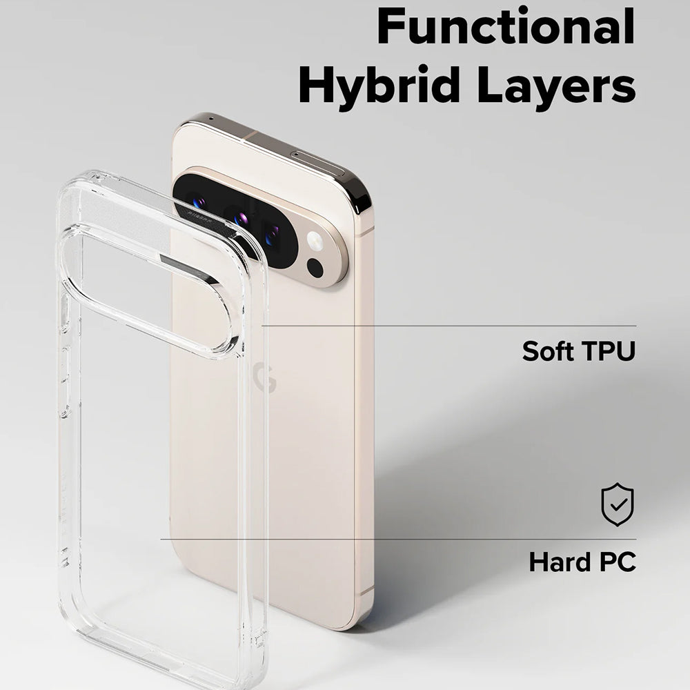 Capa para Google Pixel 10 Pro XL, Ringke, Fusion, Transparente