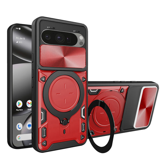 Capa para Google Pixel 10 Pro XL, Techsuit, CamGuard Pro, Vermelha