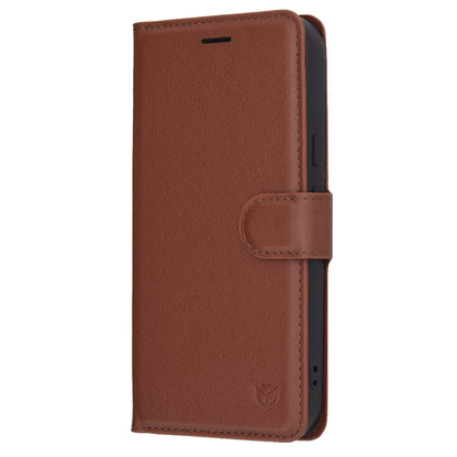 Capa para Google Pixel 10 Pro XL, Techsuit, Leather Folio, Castanha