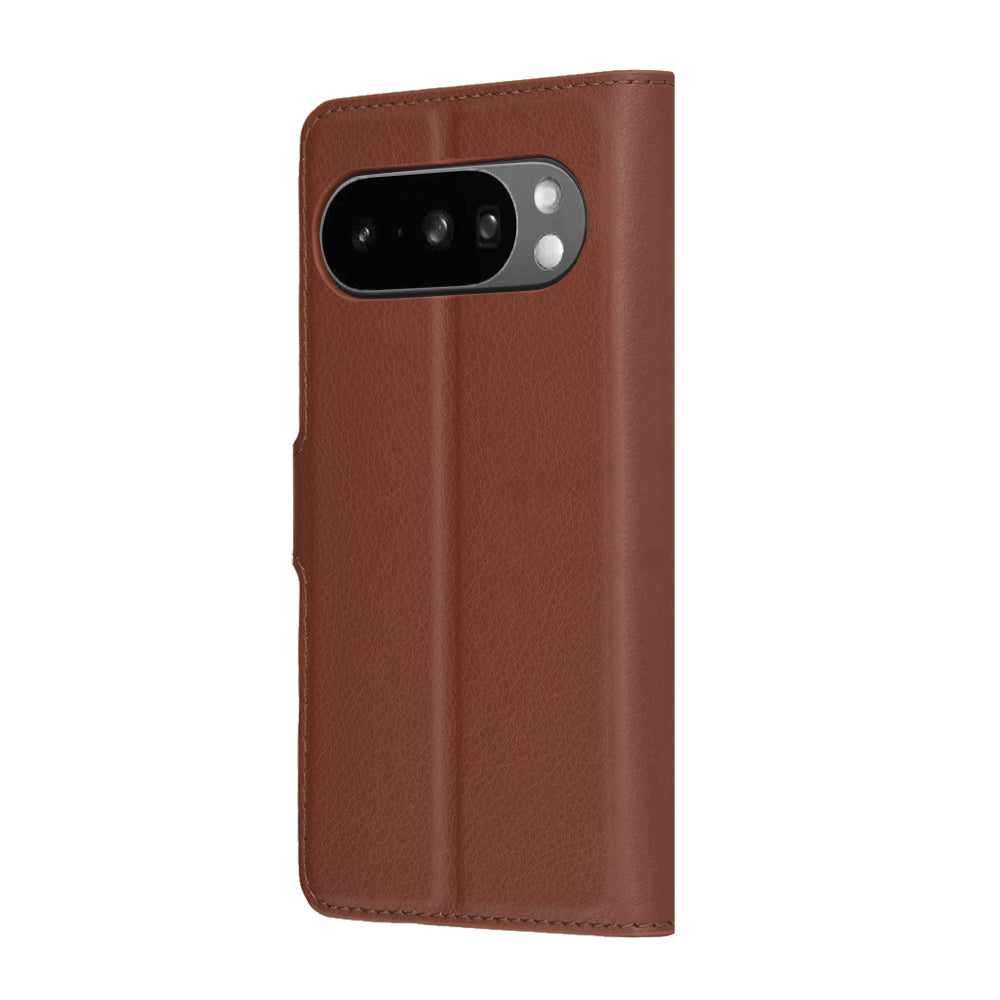 Capa para Google Pixel 10 Pro XL, Techsuit, Leather Folio, Castanha