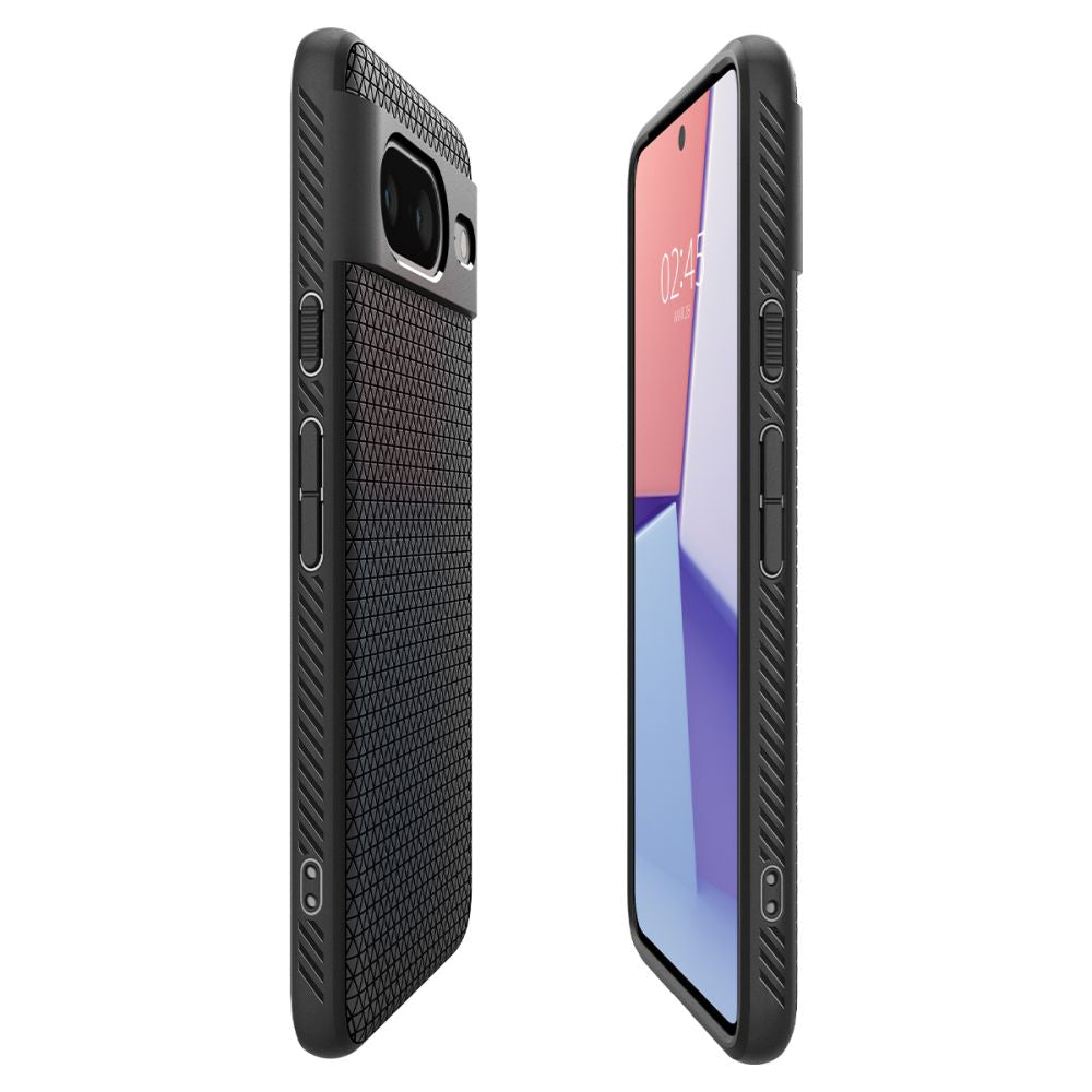 Capa para Google Pixel 8, Spigen, Liquid Air Matte, Preto ACS06274