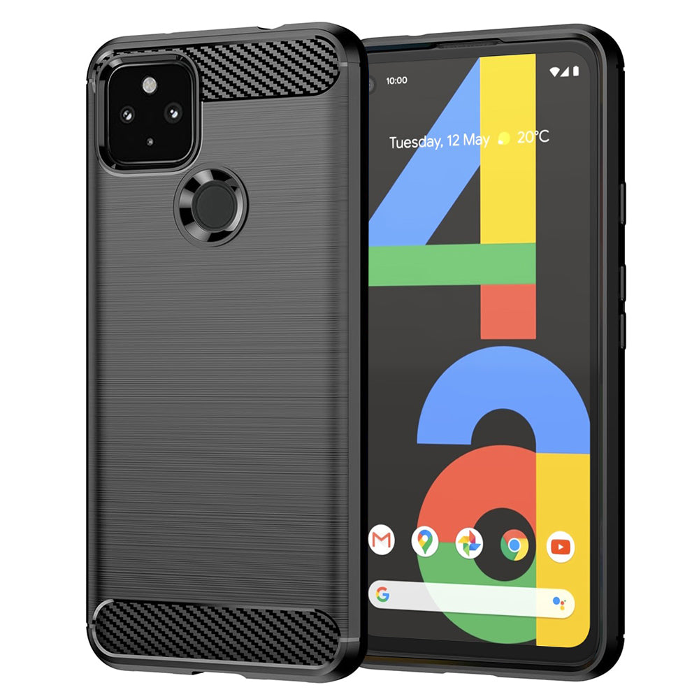Capa para Google Pixel 4a 5G, Techsuit, Carbono, Preta