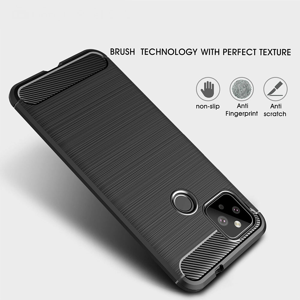 Capa para Google Pixel 4a 5G, Techsuit, Carbono, Preta
