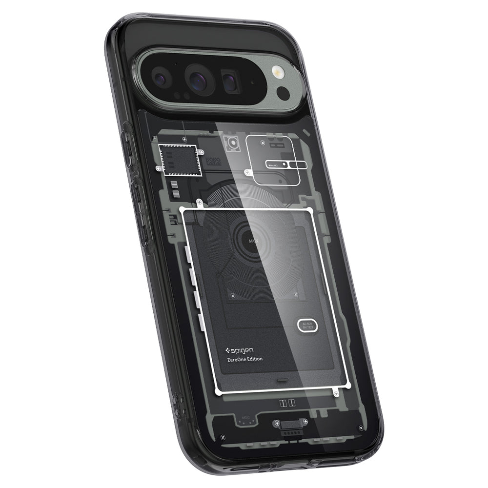 Capa para Google Pixel 9 Pro XL, Spigen, Ultra Hybrid Zero One, Preta ACS07722