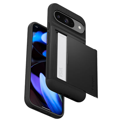 Capa para Google Pixel 9/9 Pro, Spigen, Slim Armor CS, Preto ACS07695 