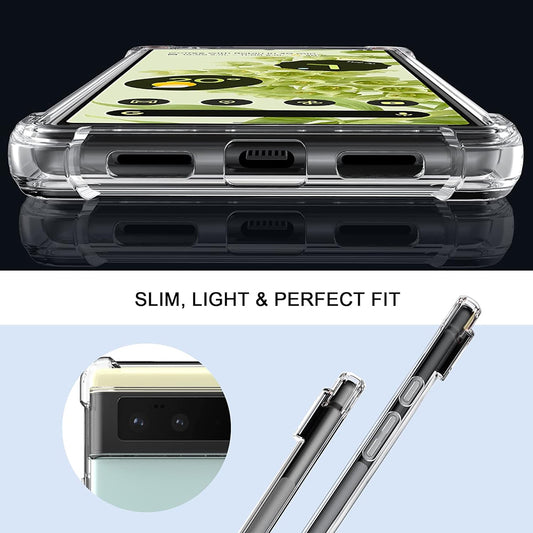 Capa para Google Pixel 6 Pro, Techsuit, Shockproof Clear, Transparente