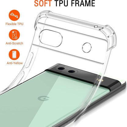Capa para Google Pixel 6a, Techsuit, Shockproof Clear, Transparente