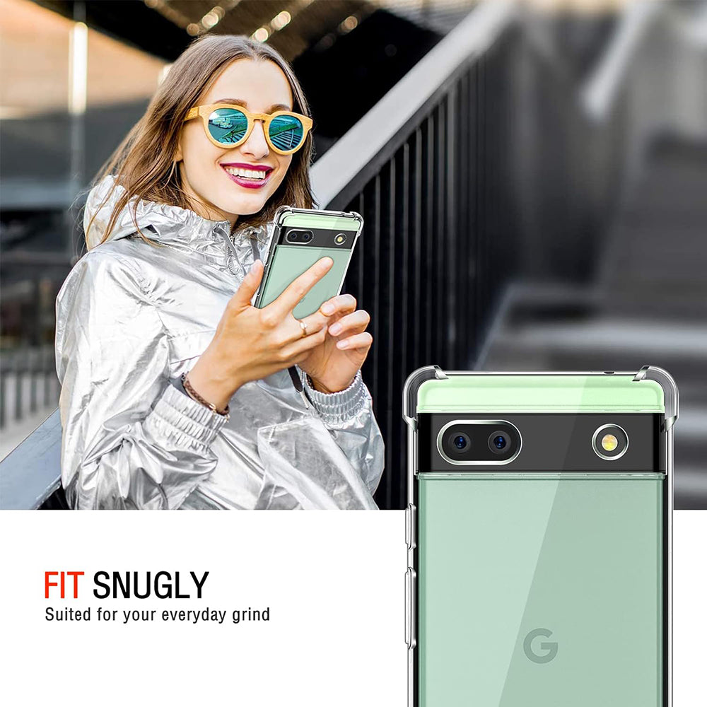 Capa para Google Pixel 6a, Techsuit, Shockproof Clear, Transparente