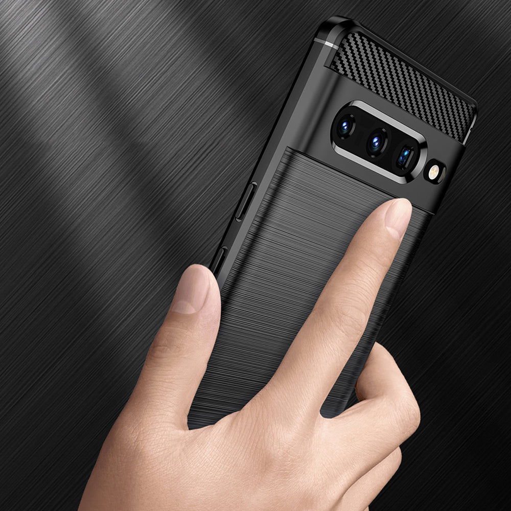 Capa para Google Pixel 7 Pro, Techsuit, Carbono, Preta