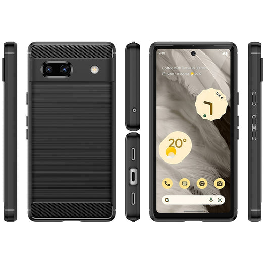 Capa para Google Pixel 7a, Techsuit, Carbono, Preta