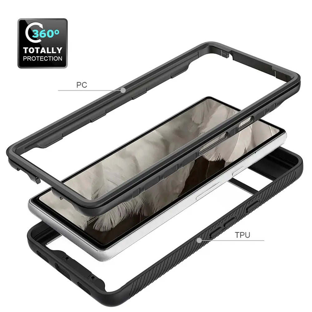 Capa para Google Pixel 7a, Techsuit, Defense360 Pro, Preta