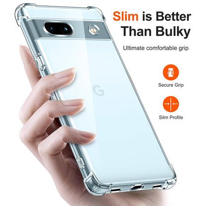 Capa para Google Pixel 7a, Techsuit, Shockproof Clear, Transparente