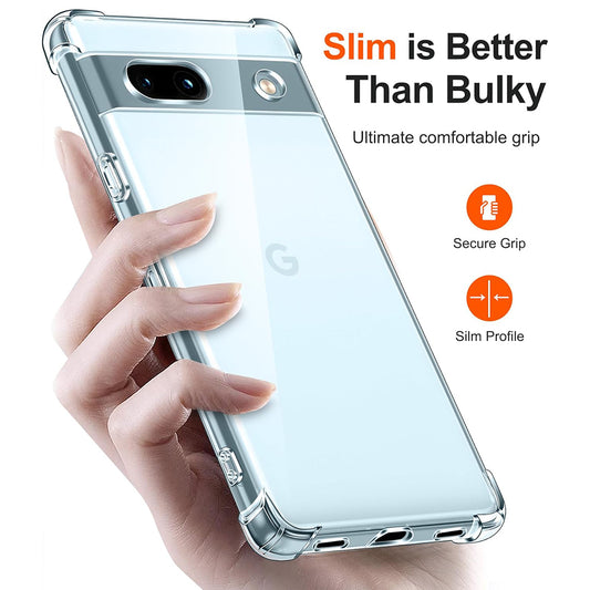 Capa para Google Pixel 7a, Techsuit, Shockproof Clear, Transparente