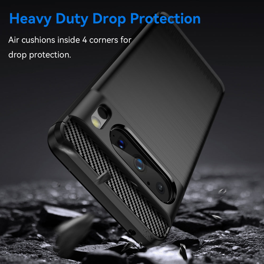 Capa para Google Pixel 8 Pro, Techsuit, Carbono, Preta