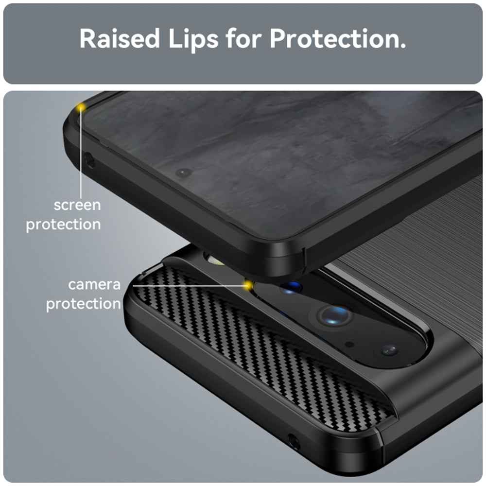 Capa para Google Pixel 8 Pro, Techsuit, Carbono, Preta