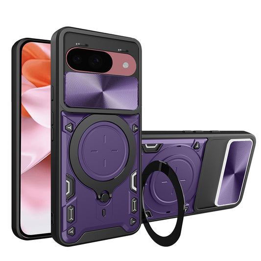Capa para Google Pixel 9 / 9 Pro, Techsuit, CamGuard Pro, Roxo