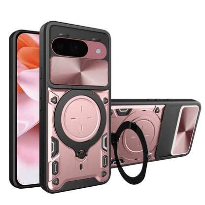 Capa para Google Pixel 9 / 9 Pro, Techsuit, CamGuard Pro, Rosa Dourado