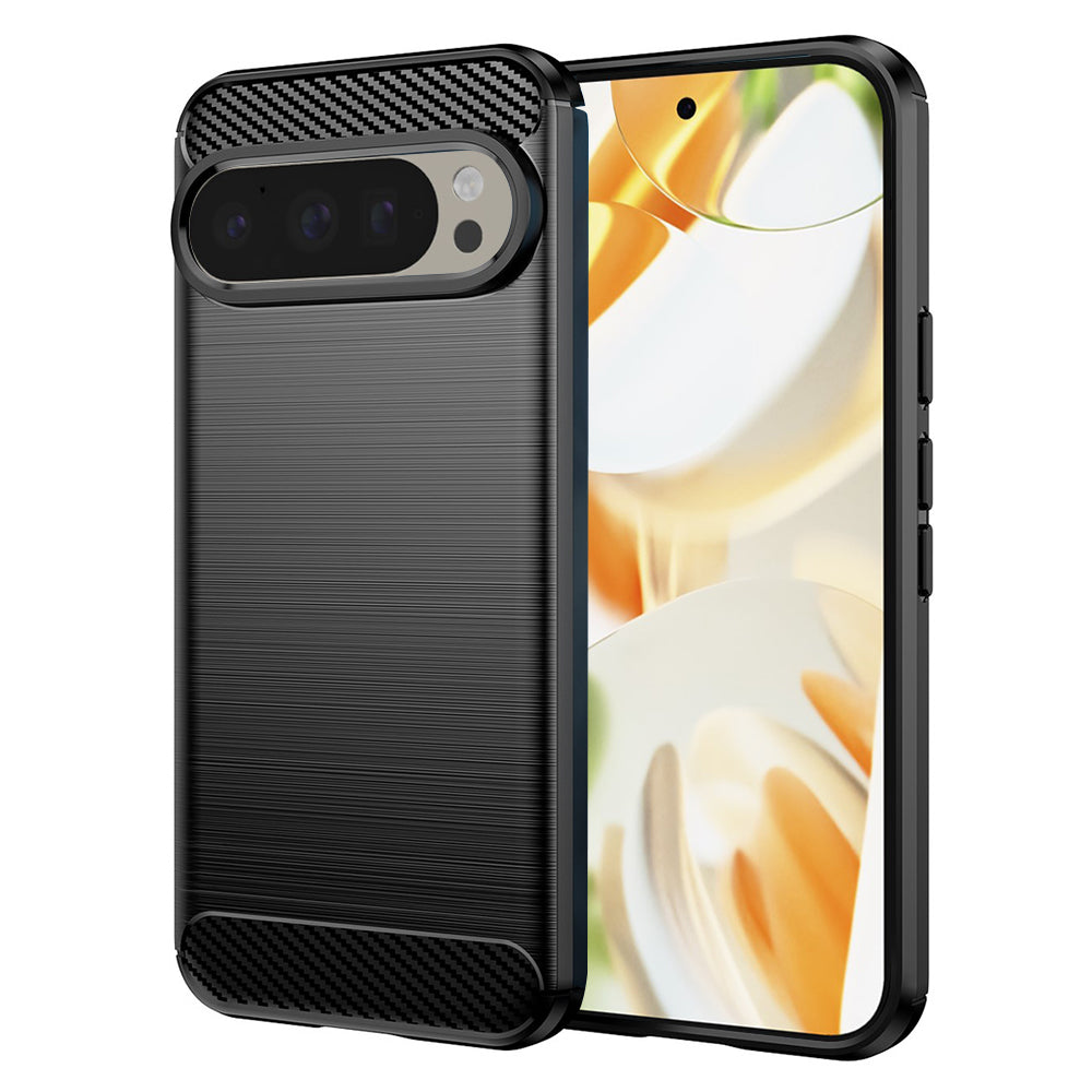 Capa para Google Pixel 9 / 9 Pro, Techsuit, Carbono, Preta