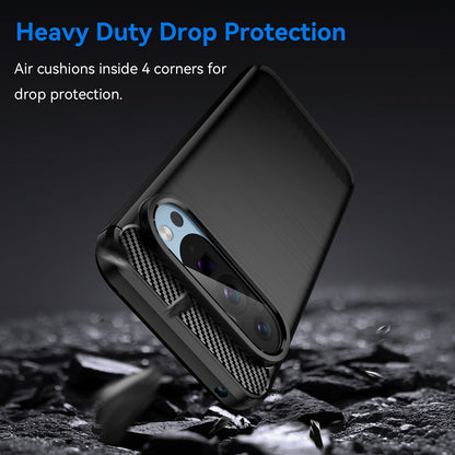 Capa para Google Pixel 9 / 9 Pro, Techsuit, Carbono, Preta