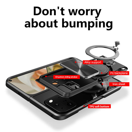 Capa para Google Pixel 9 Pro Fold, Techsuit, CamGuard Pro, Vermelha
