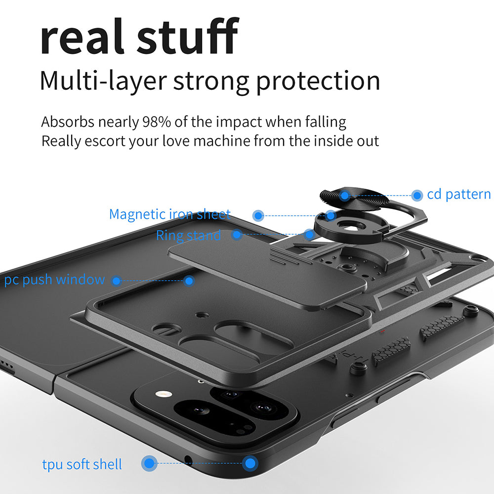 Capa para Google Pixel 9 Pro Fold, Techsuit, CamShield, Verde